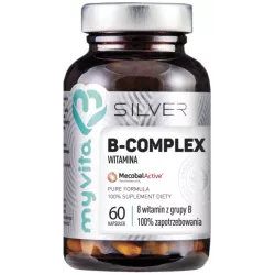 MYVITA SILVER WITAMINA B-COMPLEX 100% 60 KAPS. MYVITA SILVER WITAMINA B-COMPLEX 100% 60 KAPS.