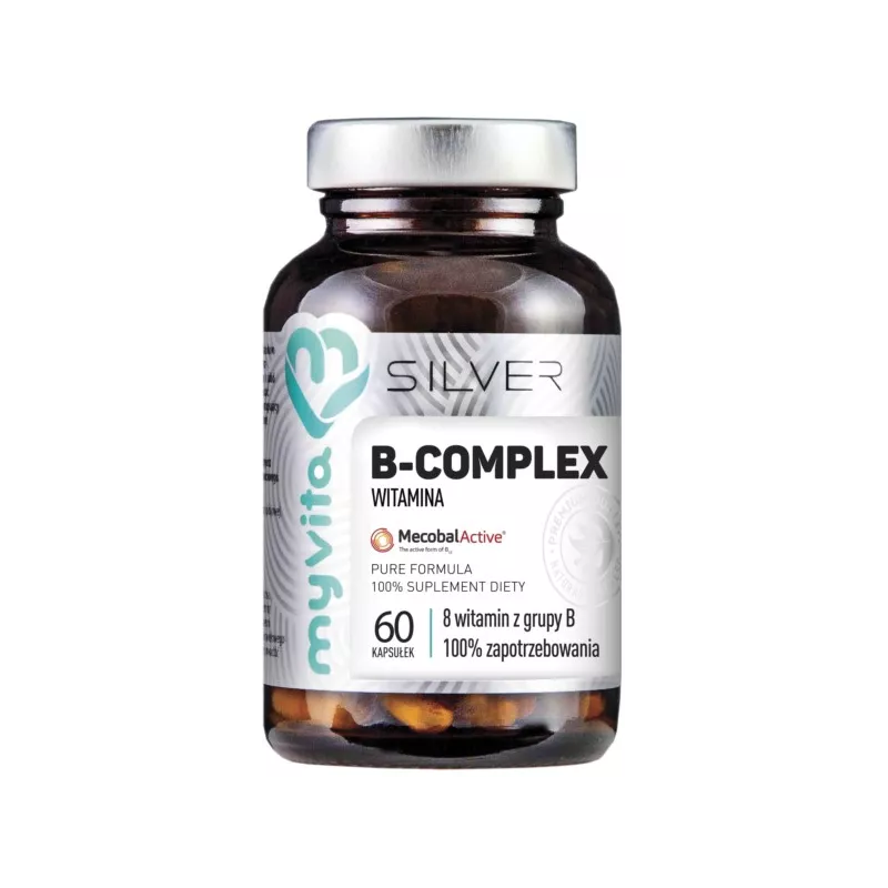 MYVITA SILVER WITAMINA B-COMPLEX 100% 60 KAPS. MYVITA SILVER WITAMINA B-COMPLEX 100% 60 KAPS.