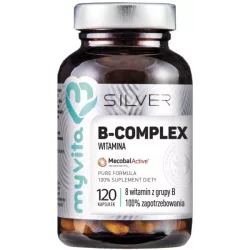 MYVITA SILVER WITAMINA B-COMPLEX 100% 120 KAPS. MYVITA SILVER WITAMINA B-COMPLEX 100% 120 KAPS.