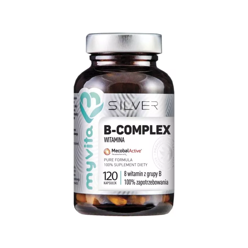 MYVITA SILVER WITAMINA B-COMPLEX 100% 120 KAPS. MYVITA SILVER WITAMINA B-COMPLEX 100% 120 KAPS.