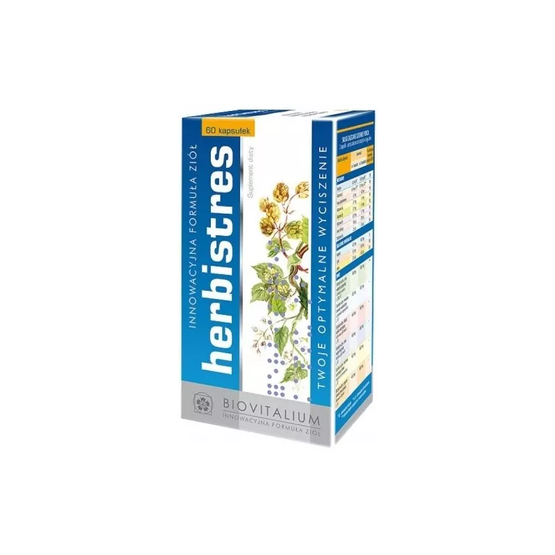 BIOVITALIUM HERBISTRES STOP DLA STRESU 60 KAPS. BIOVITALIUM HERBISTRES STOP DLA STRESU 60 KAPS.