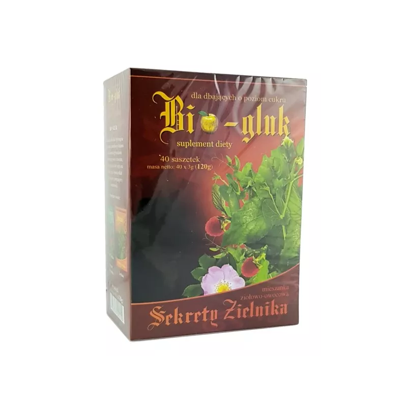 ASZ SEKRETY ZIELNIKA BIO-GLUK 40X3G ASZ SEKRETY ZIELNIKA BIO-GLUK 40X3G