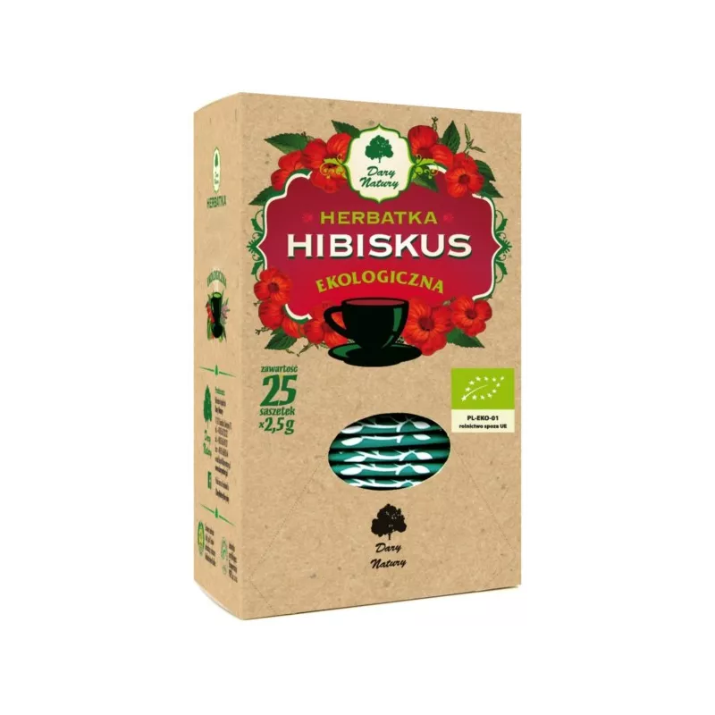 DARY NATURY HERBATKA HIBISKUS EKO 25x2,5G DARY NATURY HERBATKA HIBISKUS EKO 25x2,5G