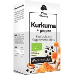 DARY NATURY KURKUMA + PIEPRZ EKO 60 KAPS.