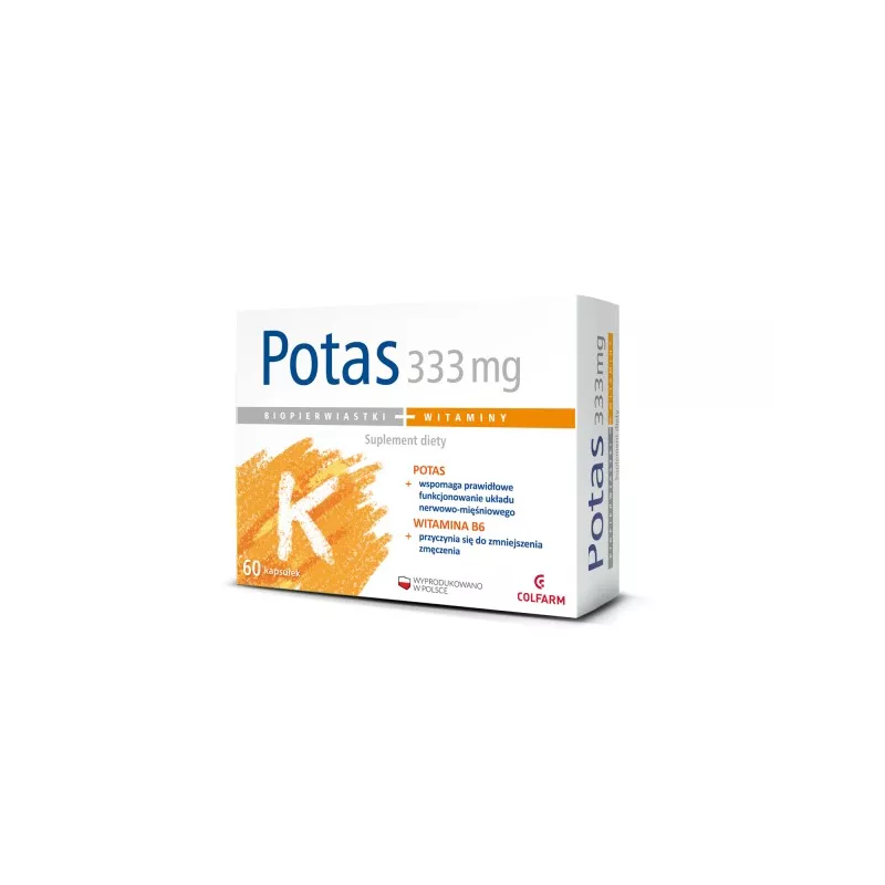 COLFARM POTAS 333MG 60 KAPS. COLFARM POTAS 333MG 60 KAPS.