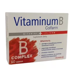 COLFARM VITAMINUM B COMPLEX 60 KAPS. COLFARM VITAMINUM B COMPLEX 60 KAPS.