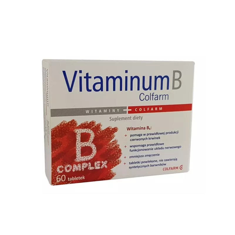 COLFARM VITAMINUM B COMPLEX 60 KAPS. COLFARM VITAMINUM B COMPLEX 60 KAPS.