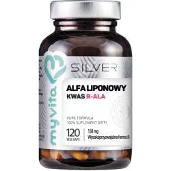 MYVITA SILVER 100% KWAS ALFALIPONOWY R-ALA 120 KAP MYVITA SILVER 100% KWAS ALFALIPONOWY R-ALA 120 KAP