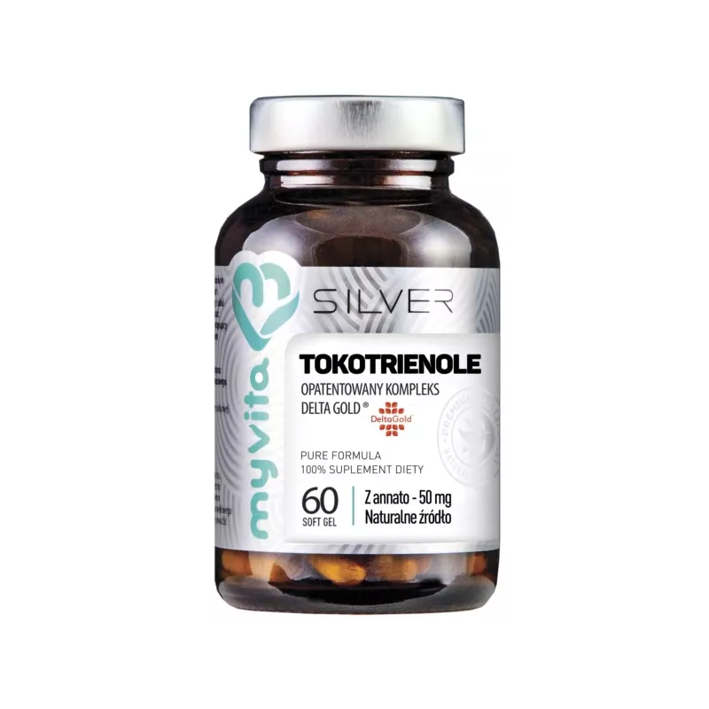 MYVITA SILVER 100% TOKOTRIENOLE 60 KAPS. MYVITA SILVER 100% TOKOTRIENOLE 60 KAPS.