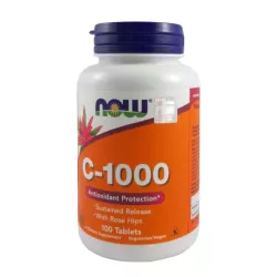 NOW FOODS WITAMINA C1000 Z RÓŻĄ 100K