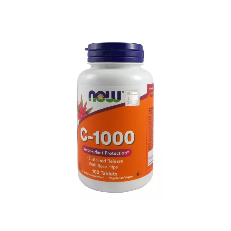 NOW FOODS WITAMINA C1000 Z RÓŻĄ 100K