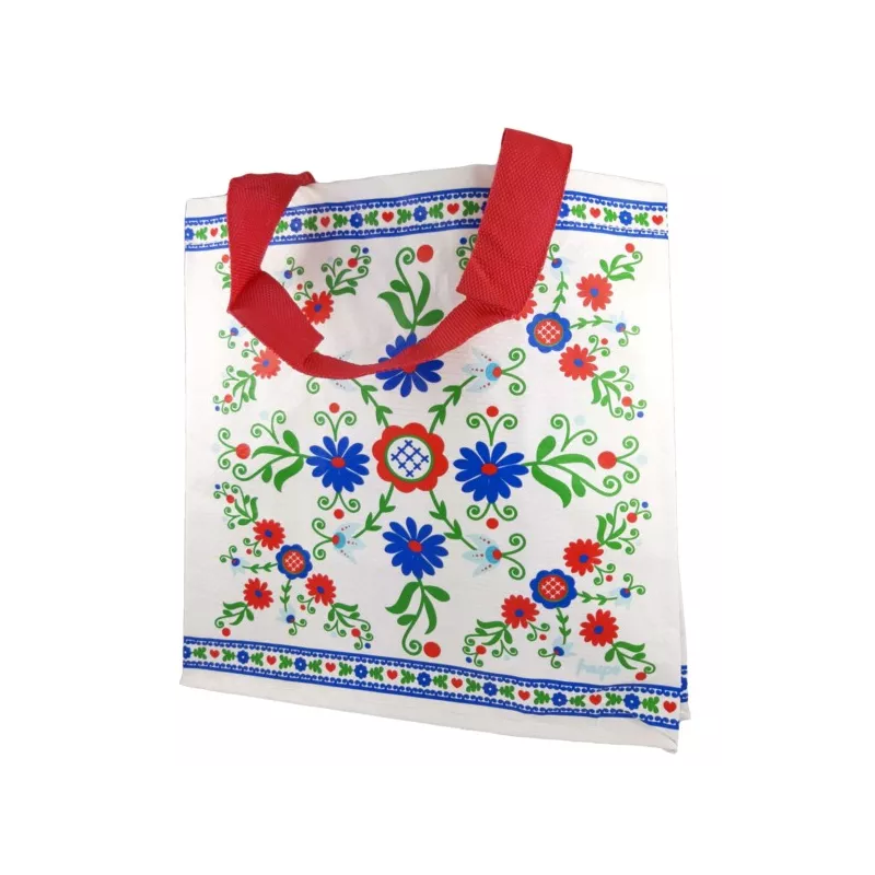 TORBA Z PP MINI FOLKLOR BIAŁY MOTYW TORBA Z PP MINI FOLKLOR BIAŁY MOTYW