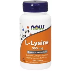 NOW FOODS L-LIZYNA 500MG 100 TABL.