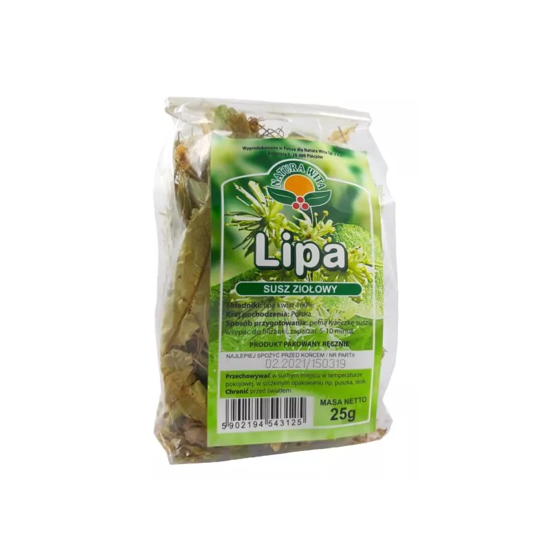 NATURA WITA LIPA KWIAT 25G działa przeciwzapalnie