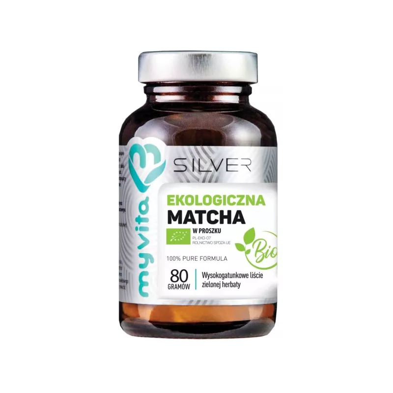 MYVITA SILVER EKOLOGICZNA MATCHA PROSZEK BIO 80G MYVITA SILVER EKOLOGICZNA MATCHA PROSZEK BIO 80G