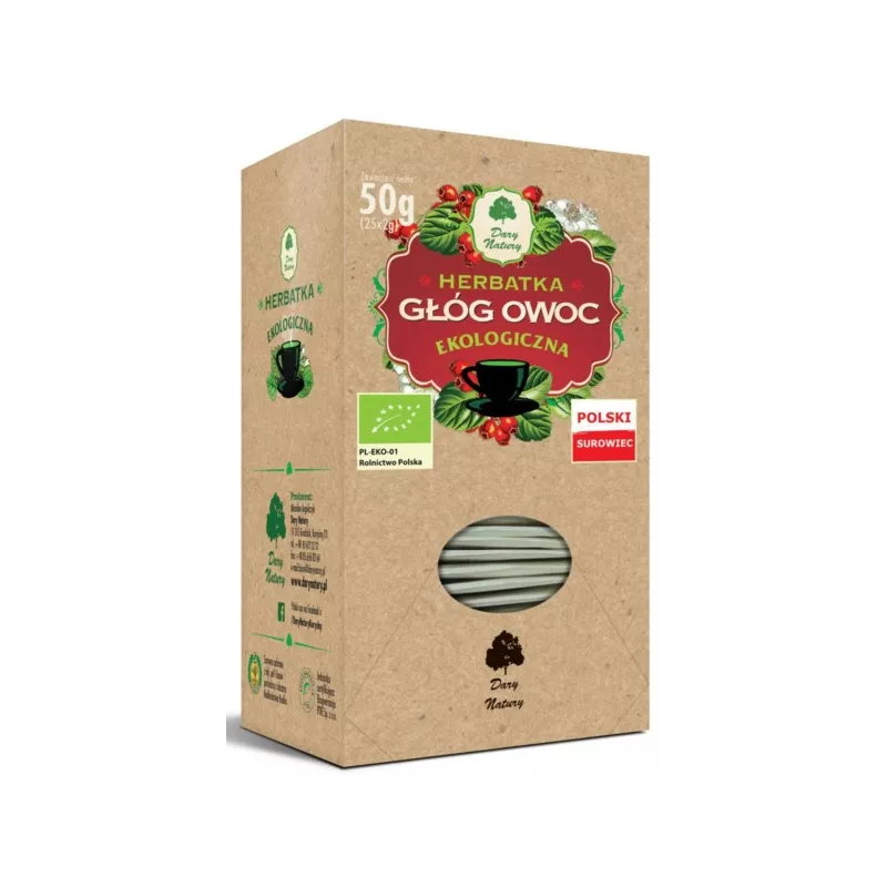 DARY NATURY OWOC GŁOGU EKO 20X2G DARY NATURY OWOC GŁOGU EKO 20X2G