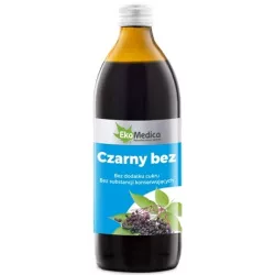 EKAMEDICA SOK Z CZARNEGO BZU 100% 500ML