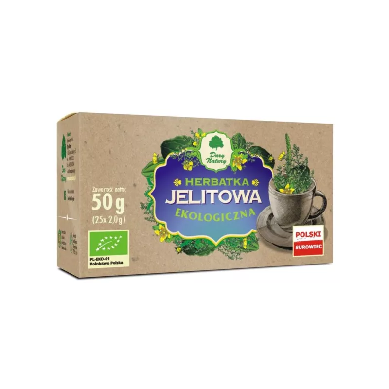 Dary natury herbatka jelitowa eko 25x2g Dary natury herbatka jelitowa eko 25x2g