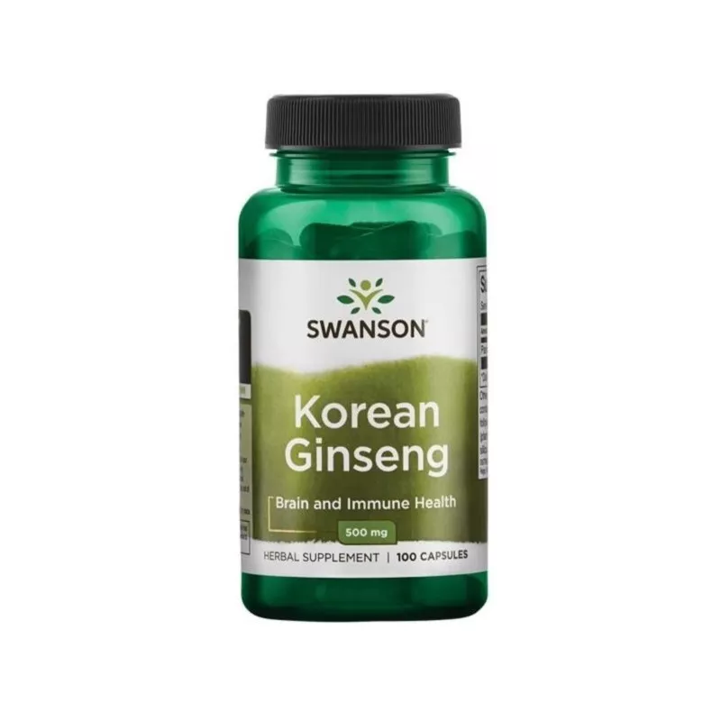 Swanson ŻEń-Szeń Koreański 500Mg 100 Kaps. Swanson ŻEń-Szeń Koreański 500Mg 100 Kaps.