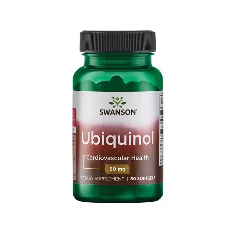 Swanson Ubiquinol 50Mg 60K Wzmacnia Siłę Mięśni