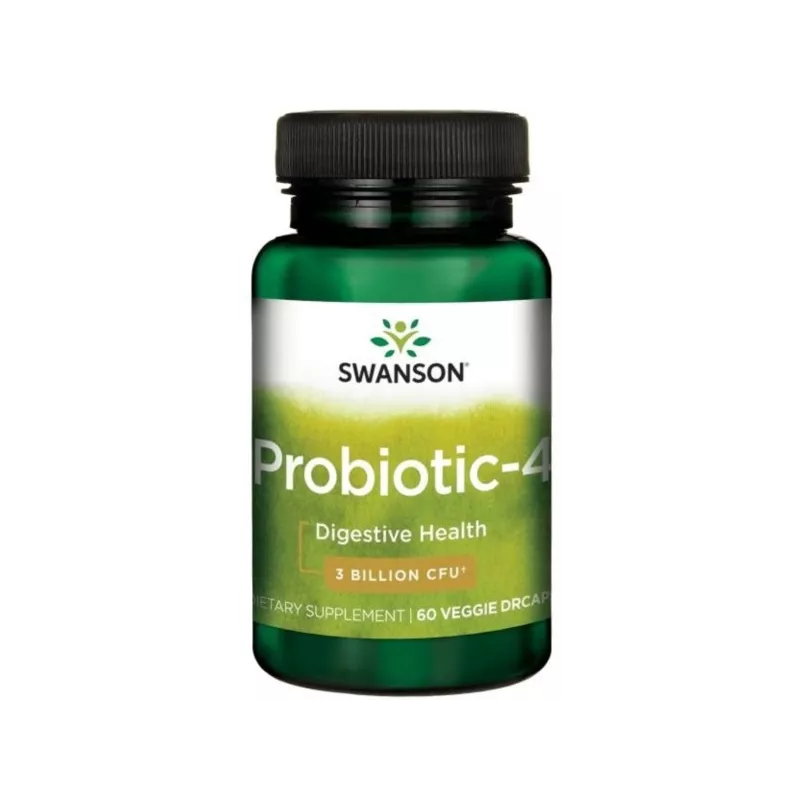 Swanson Probiotic-4 3 Mld/60 Kaps. Swanson Probiotic-4 3 Mld/60 Kaps.