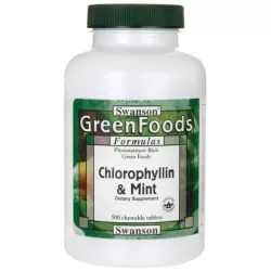 Swanson Chlorofil z mietą 500 tab do ssania