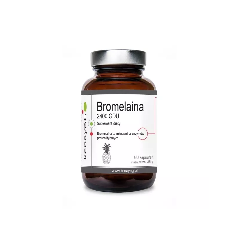Kenay Bromelaina 2400 GDU 60 kap. Kenay Bromelaina 2400 GDU 60 kap.