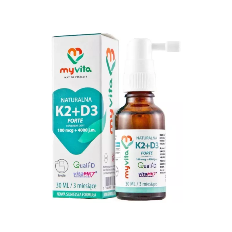 Myvita Witamina K2+D3 Naturalna Krople 30 Ml