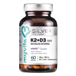 Myvita Silver Witamina K2+D3 Forte 100Mcg 60 Kaps.