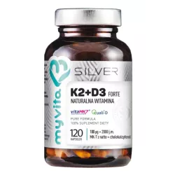 Myvita Silver Witamina K2+D3 Forte 100Mcg 120 Kaps
