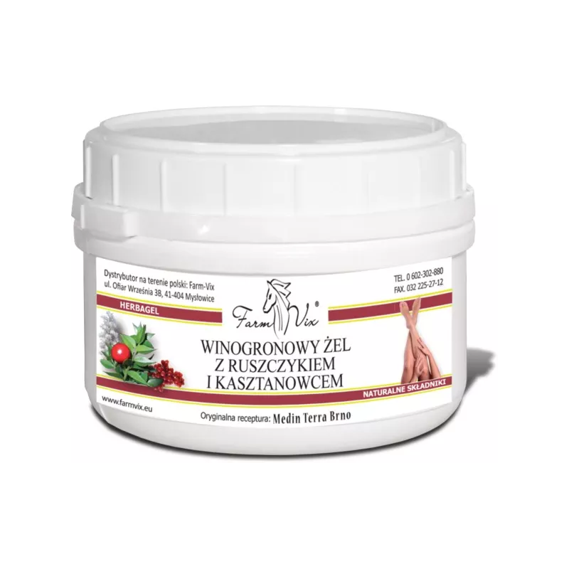 Farm-vix Winogronowy żel z Ruszczykiem i kasz.350g