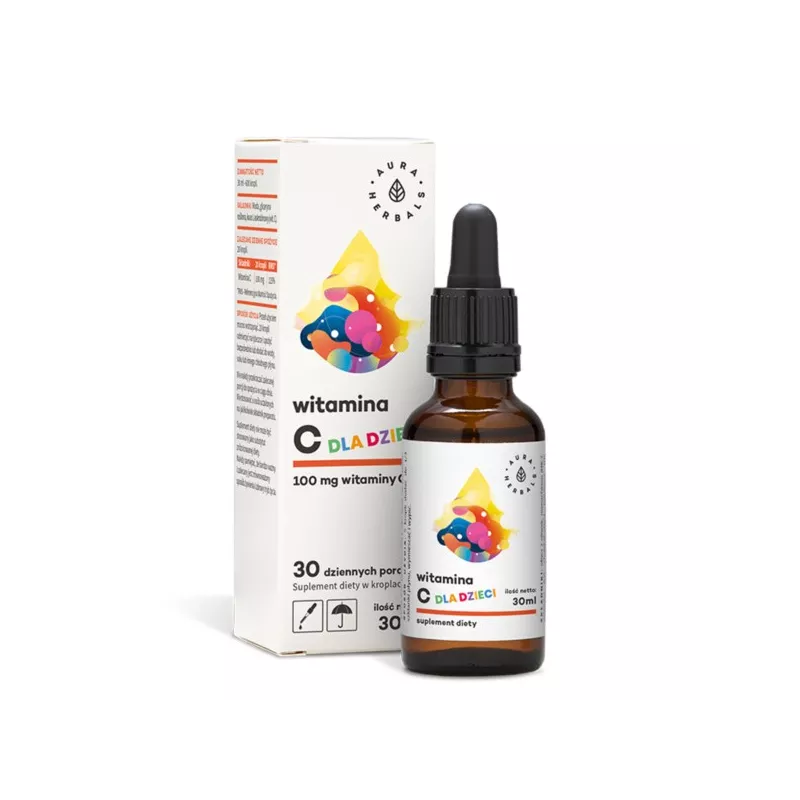 Aura Herbals Witamina C Dla Dzieci 30Ml Aura Herbals Witamina C Dla Dzieci 30Ml