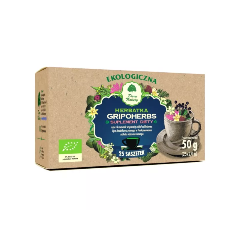 Dary Natury Gripoherbs Eko 25x2 g suplement