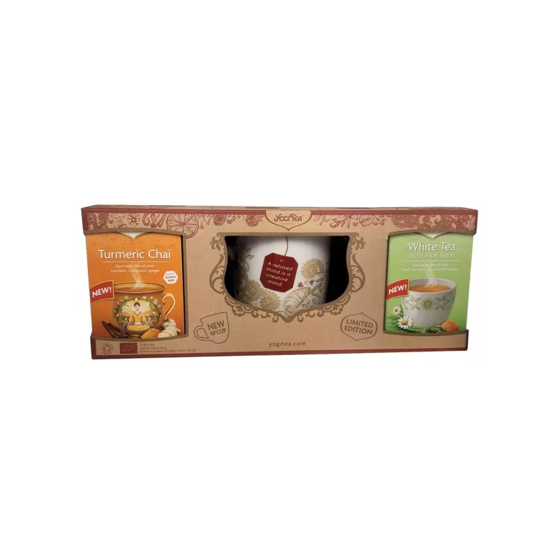 Yogi Tea Herbata Złoty Chai+White Tea+ kubek Yogi Tea Herbata Złoty Chai+White Tea+ kubek