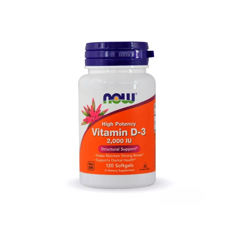 Now Foods Witamina D3 2.000 Iu/ 120 ŻEl