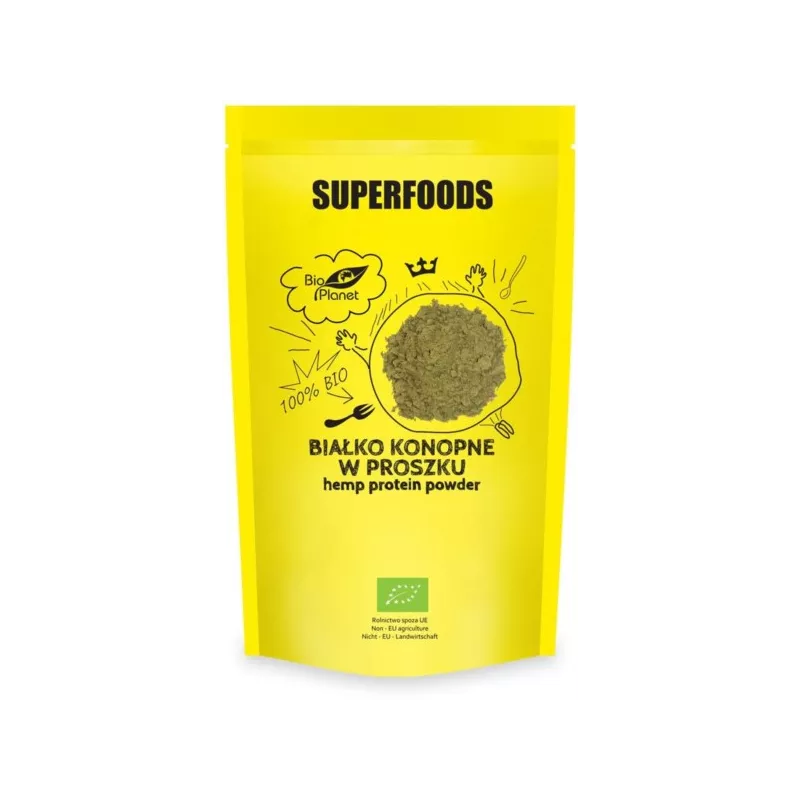 SUPERFOODS Białko konopne BIO 150g BIO PLANET SUPERFOODS Białko konopne BIO 150g BIO PLANET