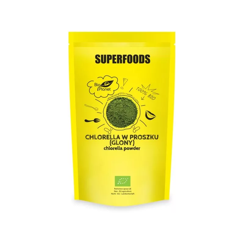 SUPERFOODS Chlorella w proszku BIO 200g BIO PLANET SUPERFOODS Chlorella w proszku BIO 200g BIO PLANET