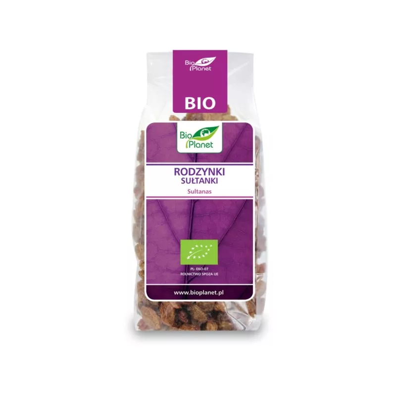 BIO PLANET Rodzynki sułtanki BIO 200g BIO PLANET Rodzynki sułtanki BIO 200g