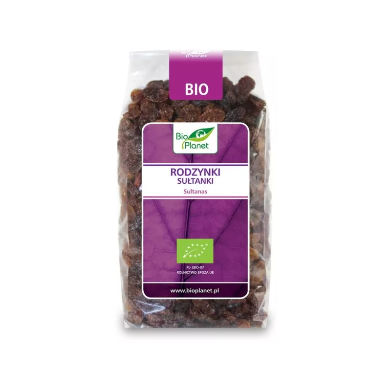 BIO PLANET Rodzynki sułtanki BIO 400g BIO PLANET Rodzynki sułtanki BIO 400g