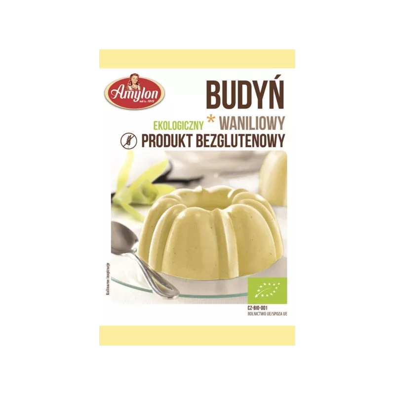 AMYLON Budyń Waniliowy (Bezglutenowy) BIO 40 g AMYLON Budyń Waniliowy (Bezglutenowy) BIO 40 g