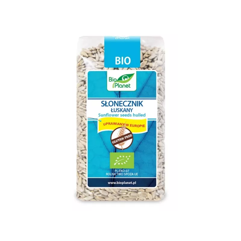 BIO PLANET Słonecznik łuskany bezglutenow BIO 350g