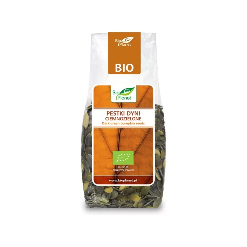 BIO PLANET Pestki dyni ciemnozielone BIO 150g