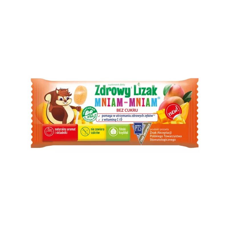 Zdrowy Lizak Mniam Mniam 6G Mango