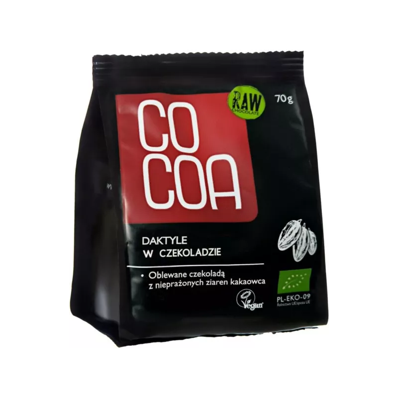 Cocoa Daktyle w surowej czekoladzie 50% BIO 70g