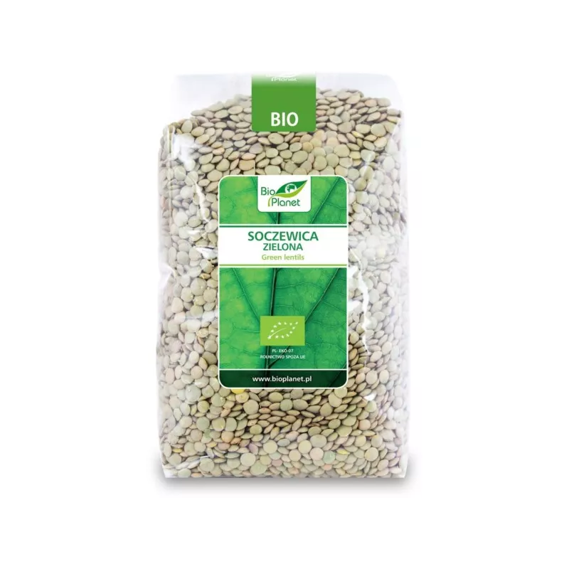 BIO PLANET Soczewica zielona BIO 1kg