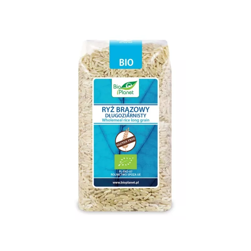 BIO PLANET Ryż brązowy długoziarnisty BIO 500 BIO PLANET Ryż brązowy długoziarnisty BIO 500