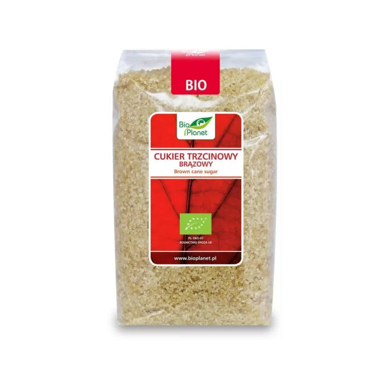 BIO PLANET Cukier trzcinowy brązowy BIO 500g BIO PLANET Cukier trzcinowy brązowy BIO 500g