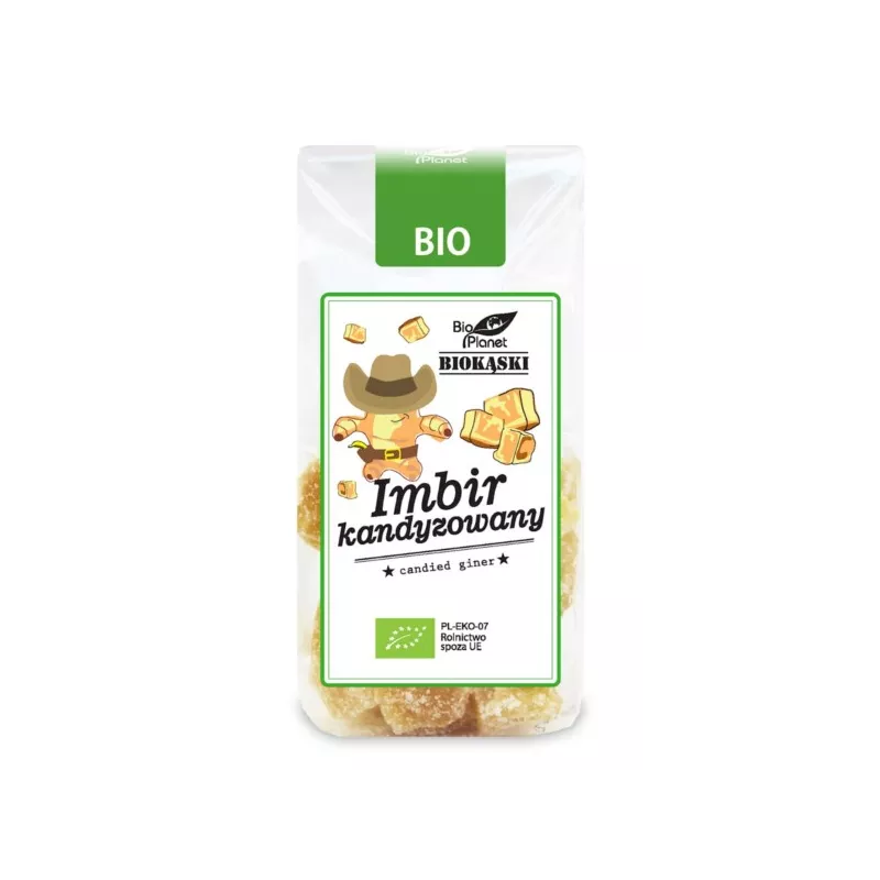 BIO PLANET Imbir kandyzowany BIO 100g BIO PLANET Imbir kandyzowany BIO 100g