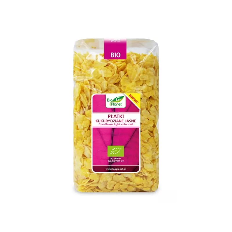 BIO PLANET Płatki kukurydziane jasne BIO 250g