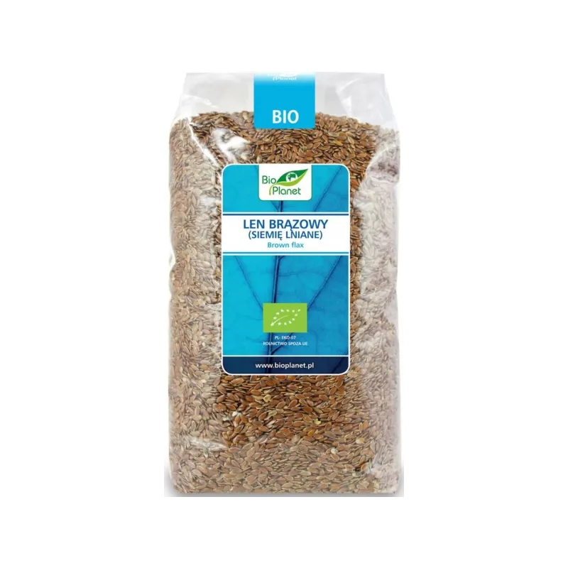 BIO PLANET Len brązowy (siemię lniane) BIO 1kg